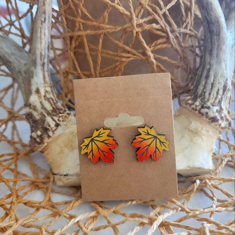 Fall leaves earrings